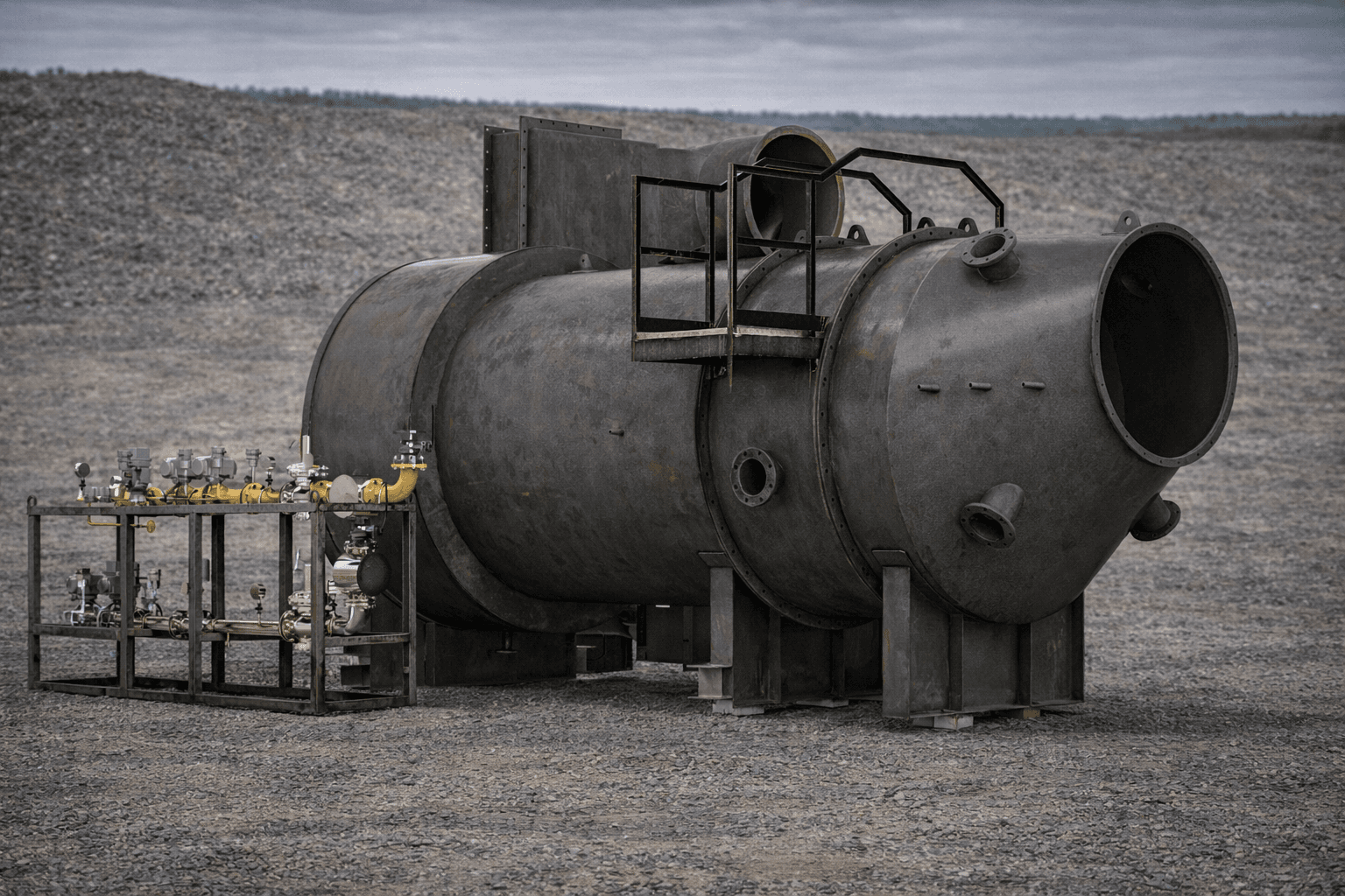 Siklon sıcak gaz jeneratörü görseli